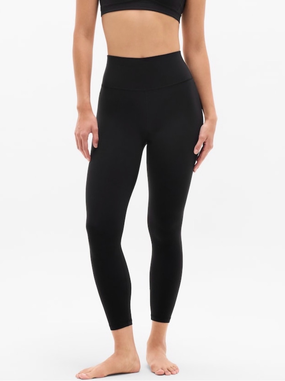 NWT Athleta Transcend 7/8 Black Tight size Medium (#798638)